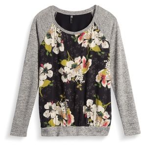 KFTK M Benter mixed material top from Stitch Fix